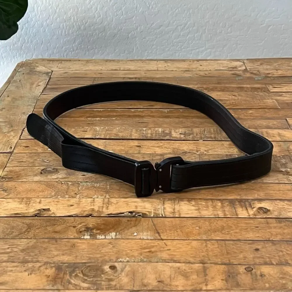 Klik Belts Leather Tactical Belt 46 With Quick Release Buckle Heavy Duty Unisex